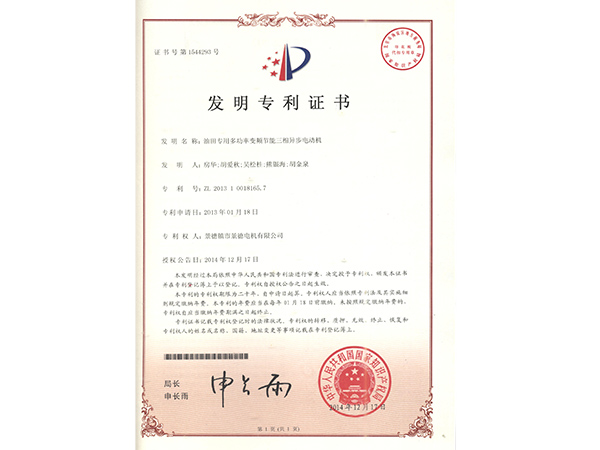 多功率变频电机发明专